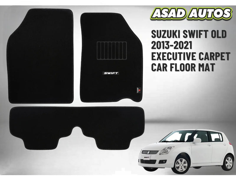 Suzuki Swift 2013–2021 Executive Carpet Car Floor Mats – Custom Fit, Premium Quality Interior Protection
