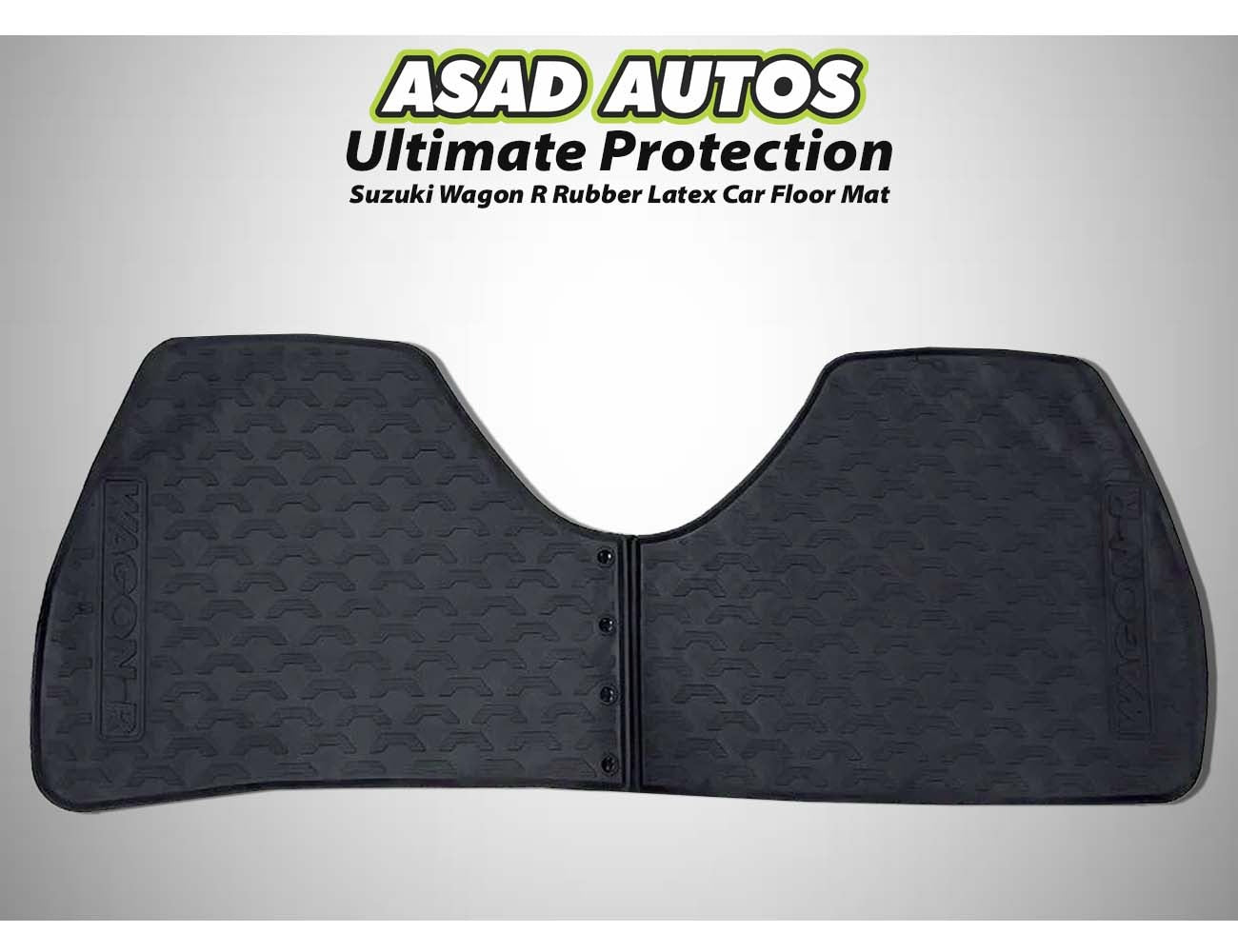 Suzuki Wagon R 2014-2024 Rubber Latex Car Floor Mats, designed for all-weather protection, durability, and a perfect fit to keep your car’s interior clean and stylish.