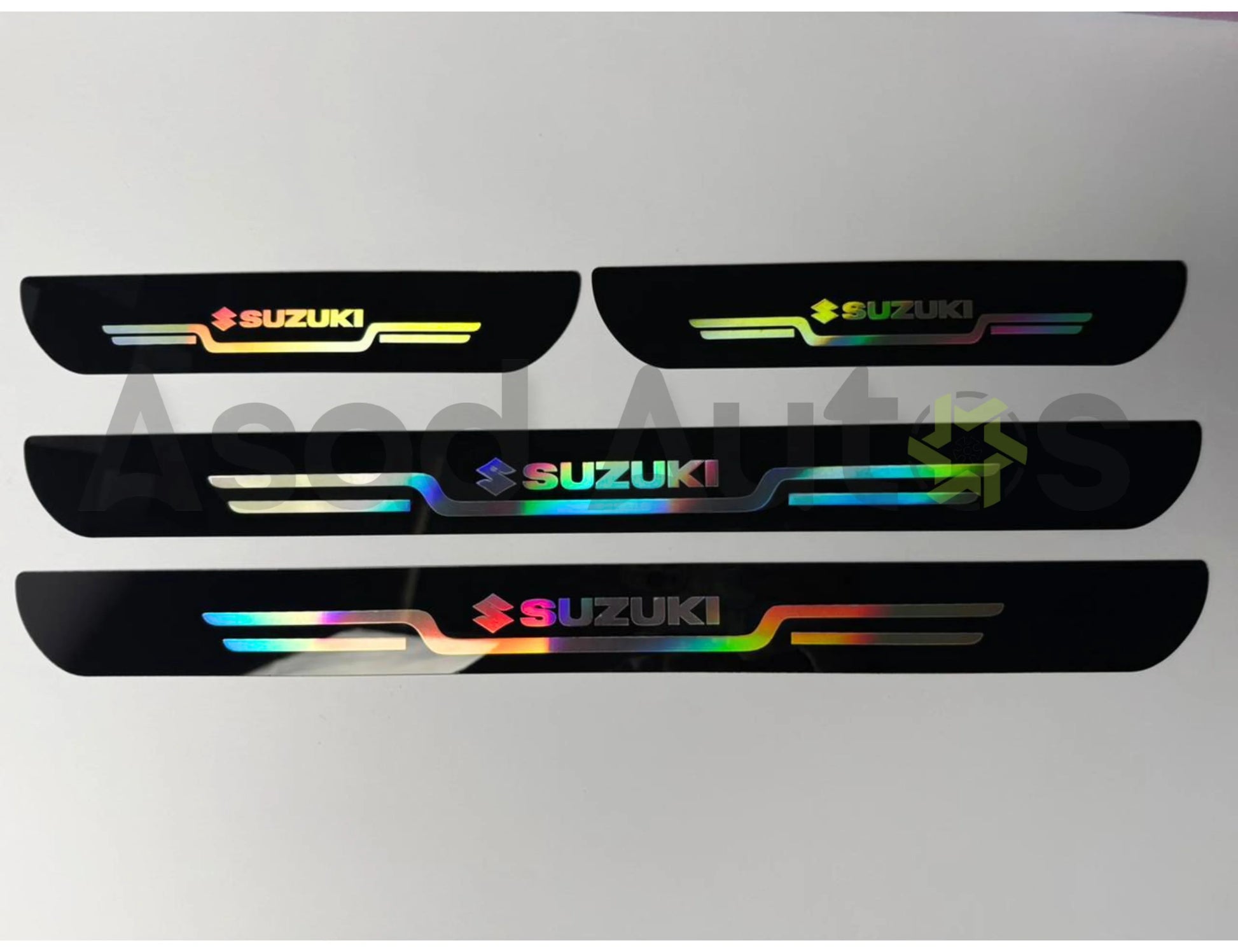 Suzuki door sill plate sticker plastic TPE carbon fiber anti scratch protector for car entry guards