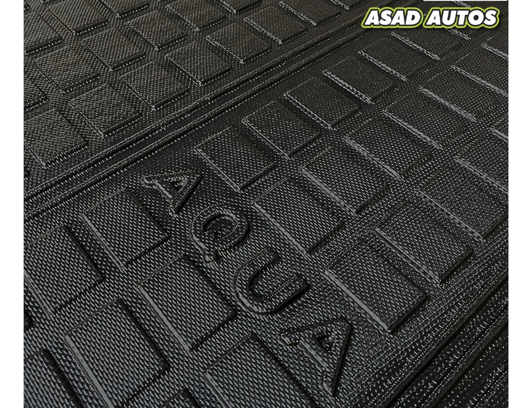 TOYOTA AQUA 2010–2025 TPE Plastic Trunk Car Floor Mat – Durable Waterproof Custom Fit
