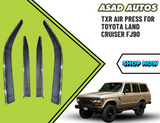 TXR Air Press With Chrome for Toyota Land Cruiser FJ90 – Durable Smoked Window Visors
