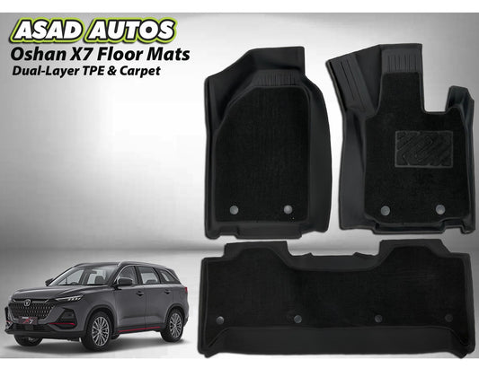 TPE + Carpet Floor Mat for Oshan X7 – Custom Fit All-Weather Premium Mats