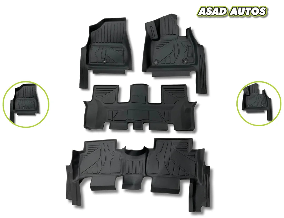 TPE Floor Mats (7 Seater) A+ Quality for Hyundai Santa Fe 2023–2025