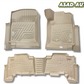 TPE Floor Mats for Toyota Land Cruiser Prado (2009–2023) – All-Weather Beige Color