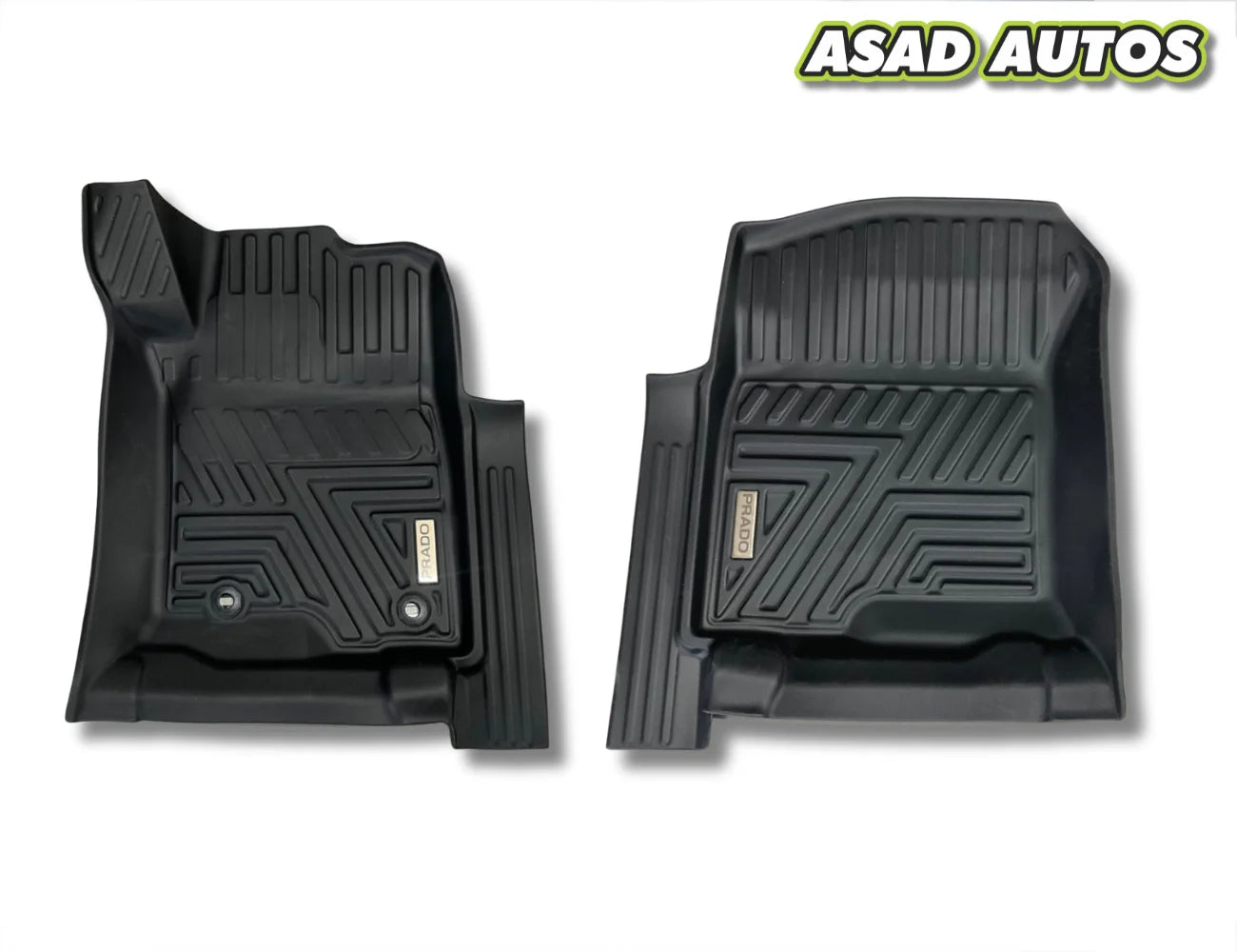 TPE Floor Mats for Toyota Land Cruiser Prado (2009–2023) – Black Color | All-Weather