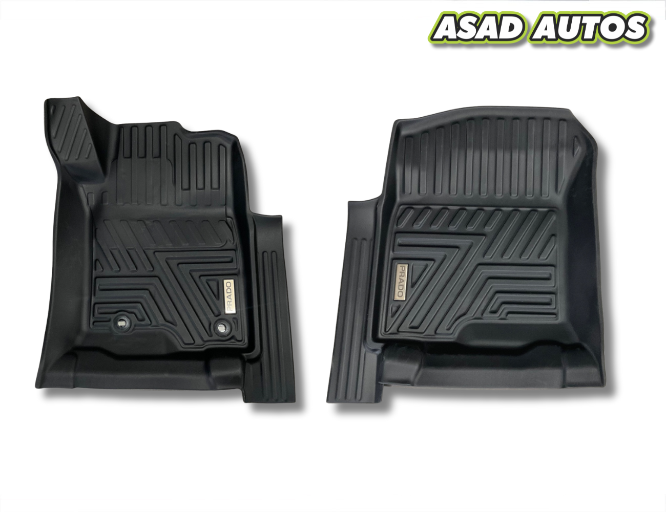 TPE Floor Mats for Toyota Land Cruiser Prado (2009–2023) – Black Color | All-Weather