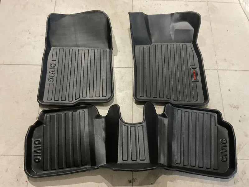 TPE Style Floor Mats for Honda Civic 2022-2026 providing durable protection, custom fit, and easy cleaning.
