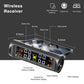TPMS Tire Pressure Monitor System – Solar Powered, 4 External Sensors, Real-Time Pressure & Temperature Display for Cars