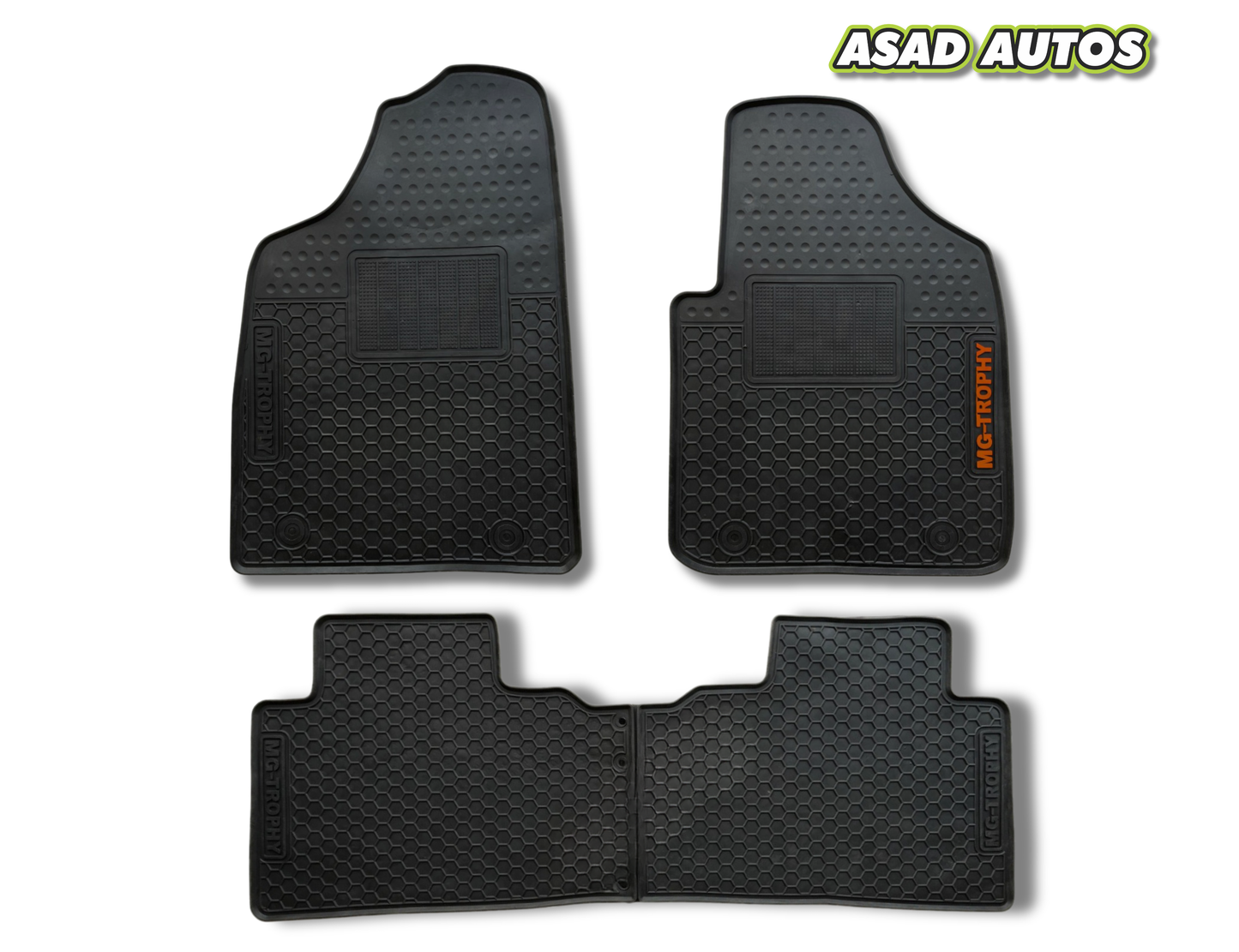 TROPHY latex rubber all weather floor mats for MG HS 2021-2024