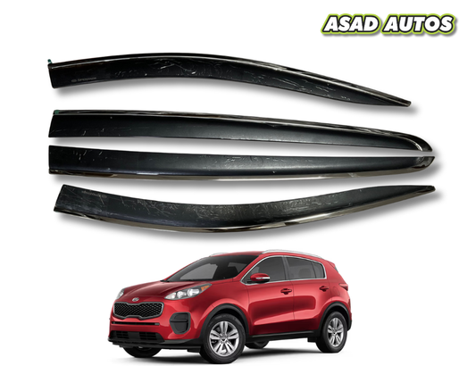 TXR Air Press 4 PCS Sun Visor for Kia Sportage 2018-2024 – Premium Rain & Wind Deflector Set