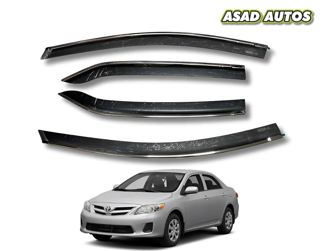 TXR Air Press 4 PCS Sun Visor for Toyota Corolla 2009-2014 – Premium Door Visor & Rain Guard Set