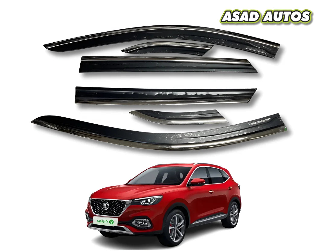 TXR Air Press 6 PCS Sun Visor for MG HS 2021-2024 – Premium Rain & Wind Deflector Set
