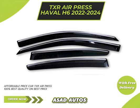 TXR Air Press / Sun Visor with Chrome for Haval H6 – Ultimate Style and Protection