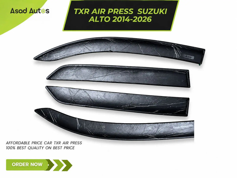TXR Air Press for Suzuki Alto (2014-2026) – Premium Window Deflectors for Rain and Wind Protection