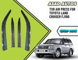 TXR Air Press for Toyota Land Cruiser FJ100 – Premium Smoked Window Visors