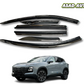 TXR Air Press with Chrome – 6 PCs window visor set for Jetour Dashing 2025-2026, stylish car accessory.