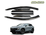 TXR Air Press with Chrome – 6 PCs window visor set for Jetour Dashing 2025-2026, stylish car accessory.