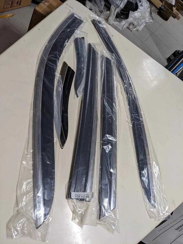TXR Chrome Airpress for MG HS – Premium Wind Deflectors for Sleek Style and Protection