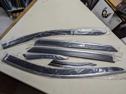 TXR Chrome Airpress for MG HS – Premium Wind Deflectors for Sleek Style and Protection