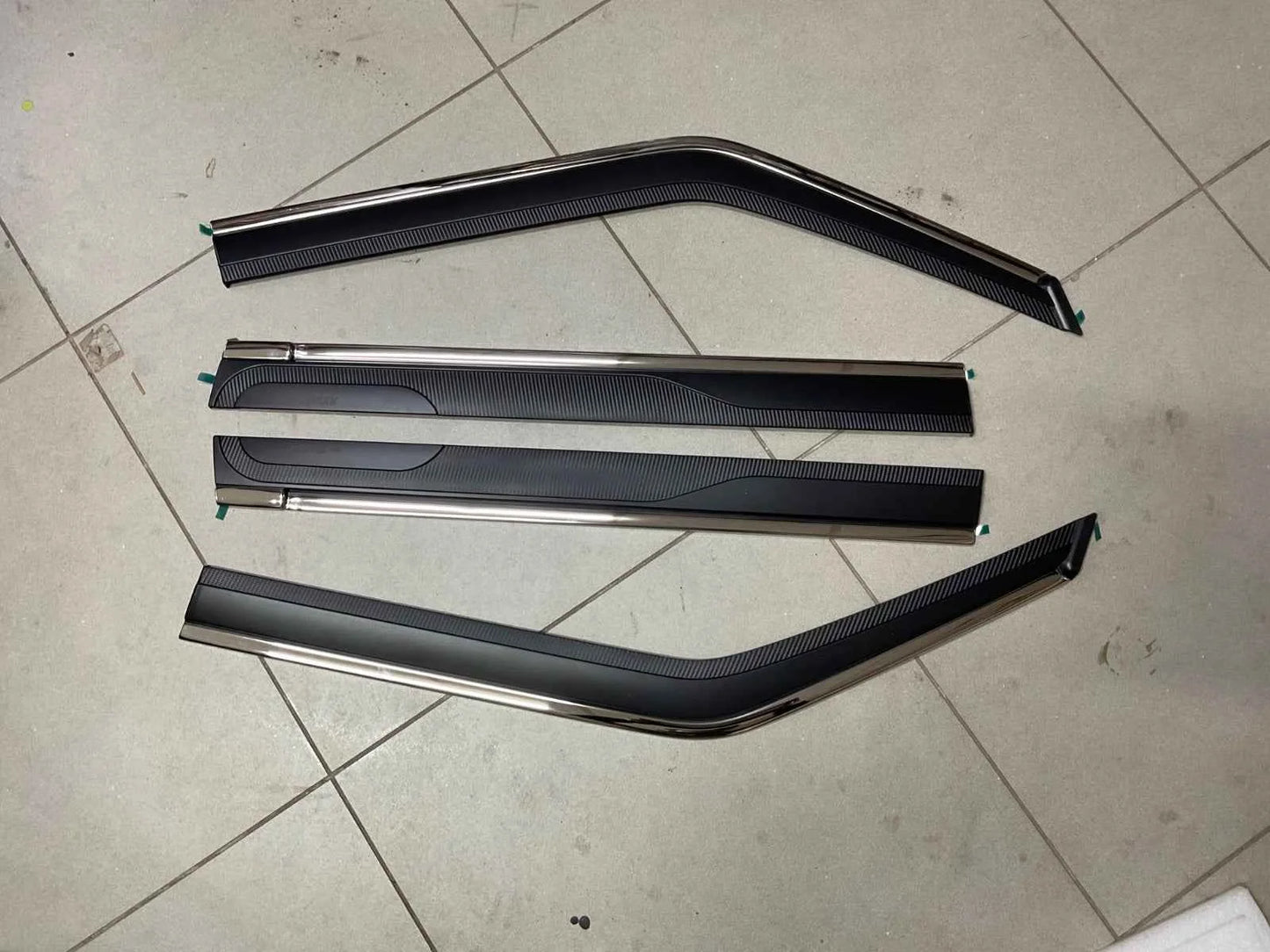 TXR Sun Visor Air Press with Chrome (4 Pcs) for BYD Shark 6 2025–2026