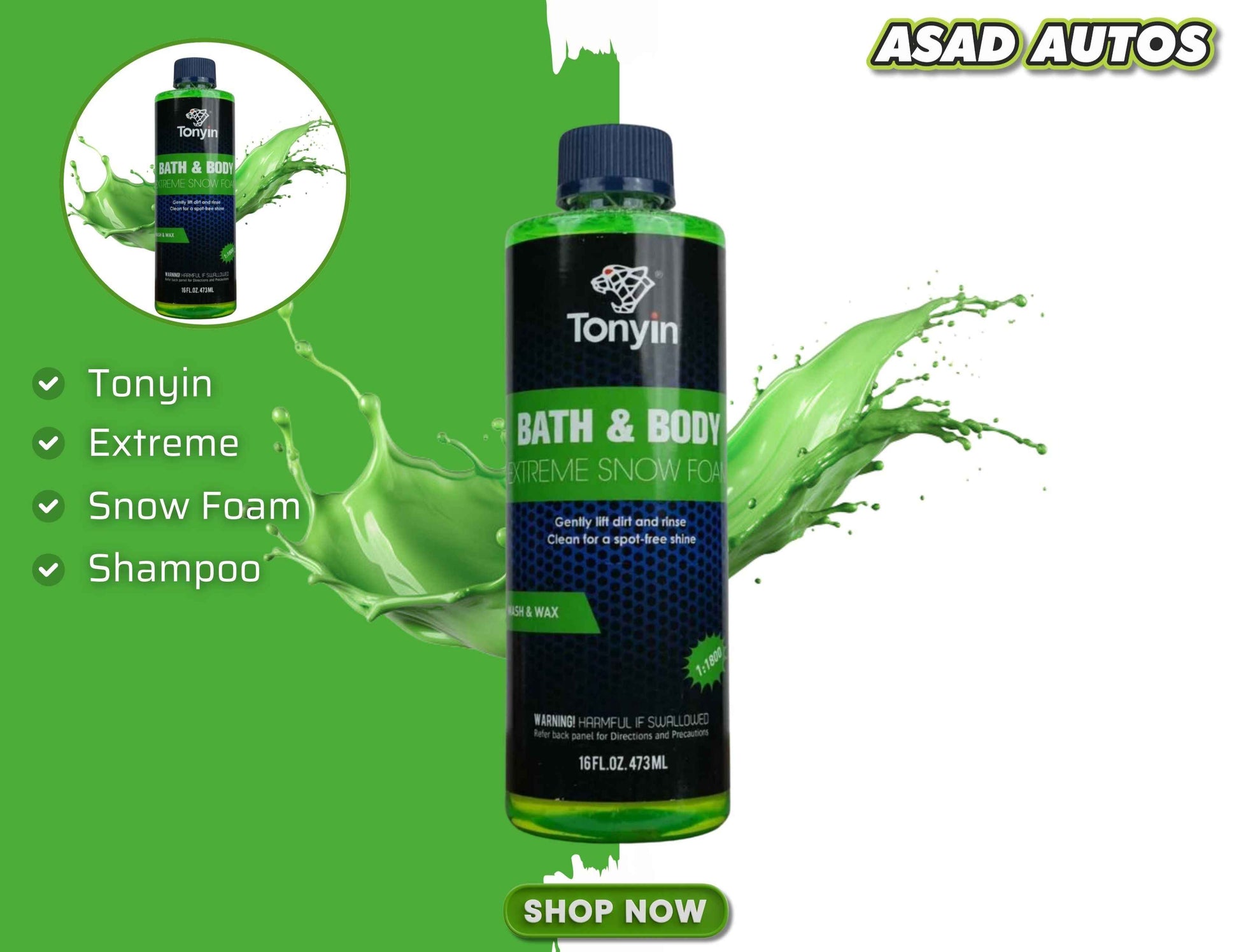 Tonyin Extreme Snow Foam Shampoo 473ml