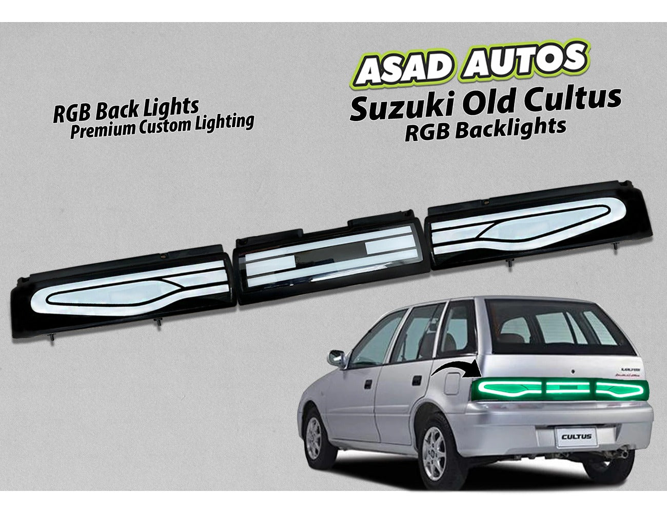 Tourbillon Style RGB Back Lights for Suzuki Cultus 2000-2017 – Premium Custom Lighting