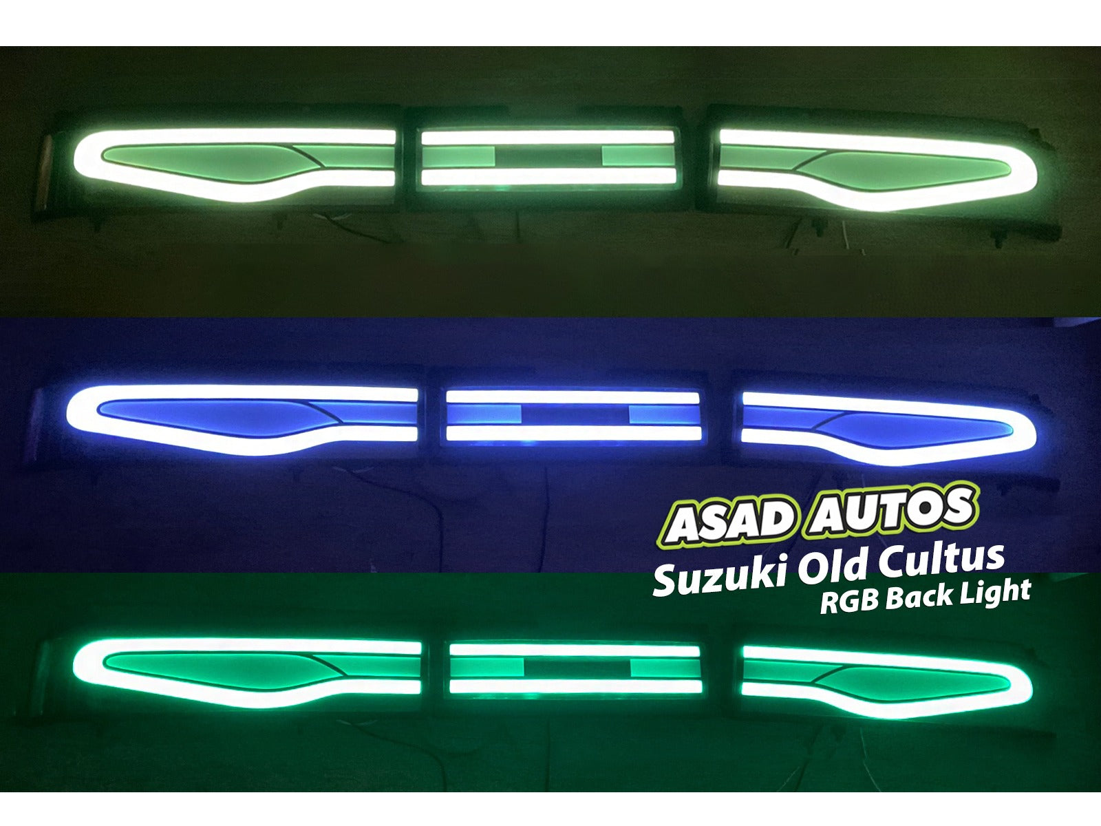 Tourbillon Style RGB Back Lights for Suzuki Cultus 2000-2017 – Premium Custom Lighting