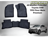 Toyota C-HR Premium TPE Floor Mats – Custom Fit, All-Weather Protection
