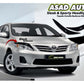 Toyota Corolla 2009-2014 Eyebrow Black – Sleek Headlight Trim, Sporty Look, Durable & Easy to Install for a Custom Upgrade