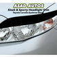 Toyota Corolla 2009-2014 Eyebrow Black – Sleek Headlight Trim, Sporty Look, Durable & Easy to Install for a Custom Upgrade