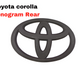 Toyota Corolla 2014-2024 Matte Black Monogram Rear – Modern and Sleek Exterior Upgrade