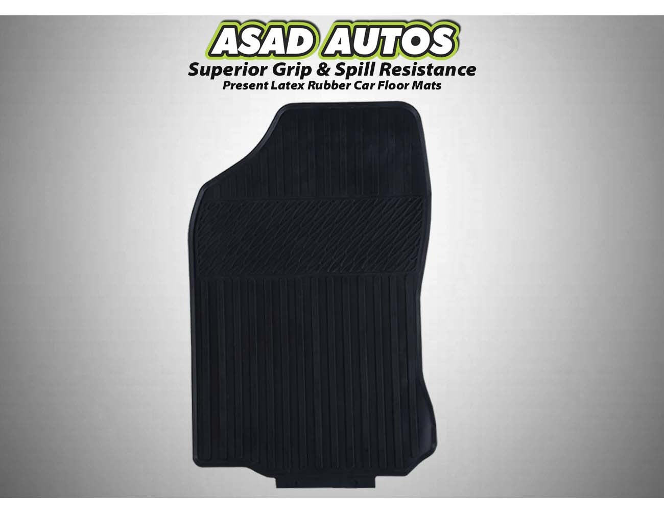 Toyota Corolla 2014-Present Latex Rubber Car Floor Mats offering all-weather protection with a durable, waterproof, and anti-slip design.
