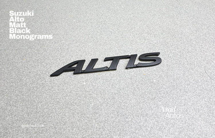 Toyota Corolla 2014–2026 matte black monograms