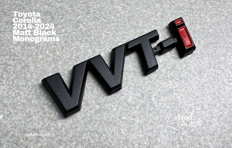 Toyota Corolla 2014–2026 matte black monograms
