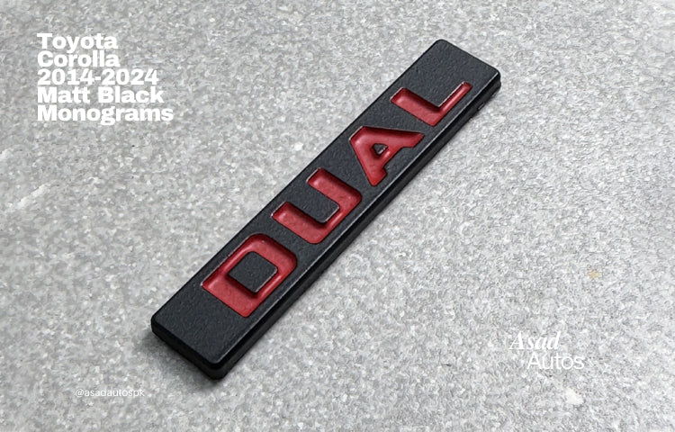 Toyota Corolla 2014–2026 matte black monograms