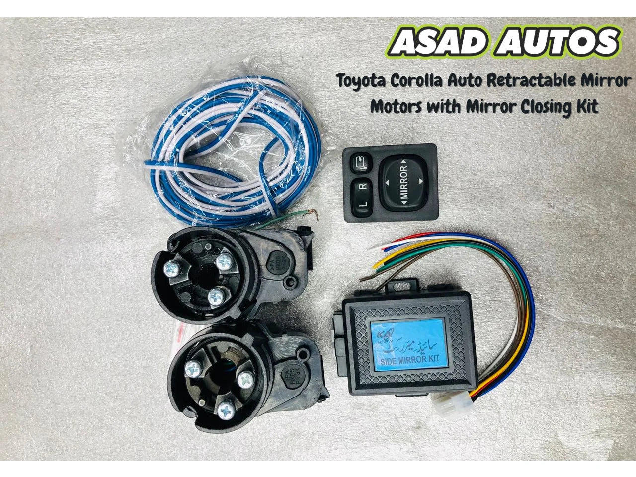 Toyota Corolla Auto Retractable Mirror Motors with Mirror Closing Kit 2014–2026