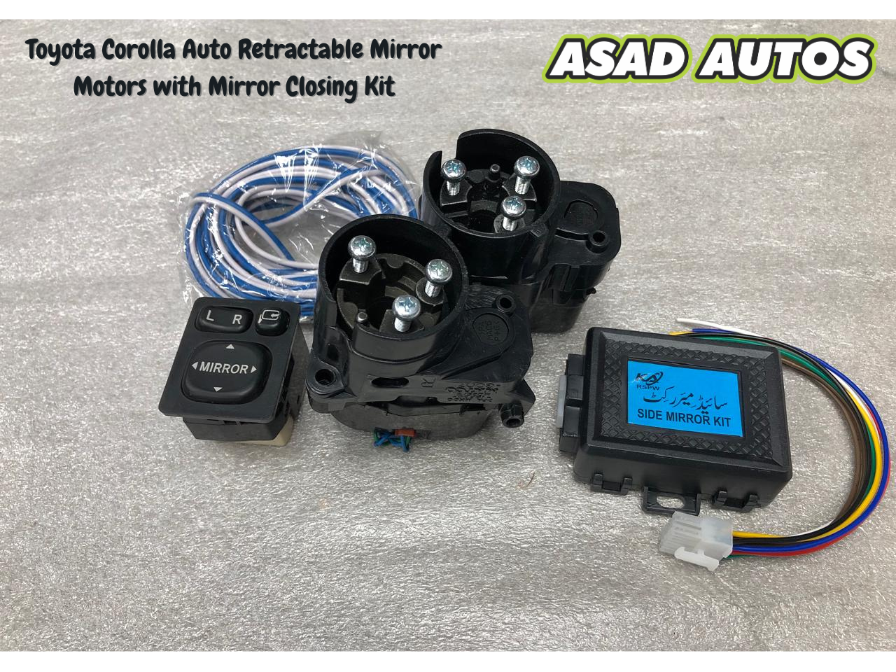 Toyota Corolla Auto Retractable Mirror Motors with Mirror Closing Kit (2015–2025)