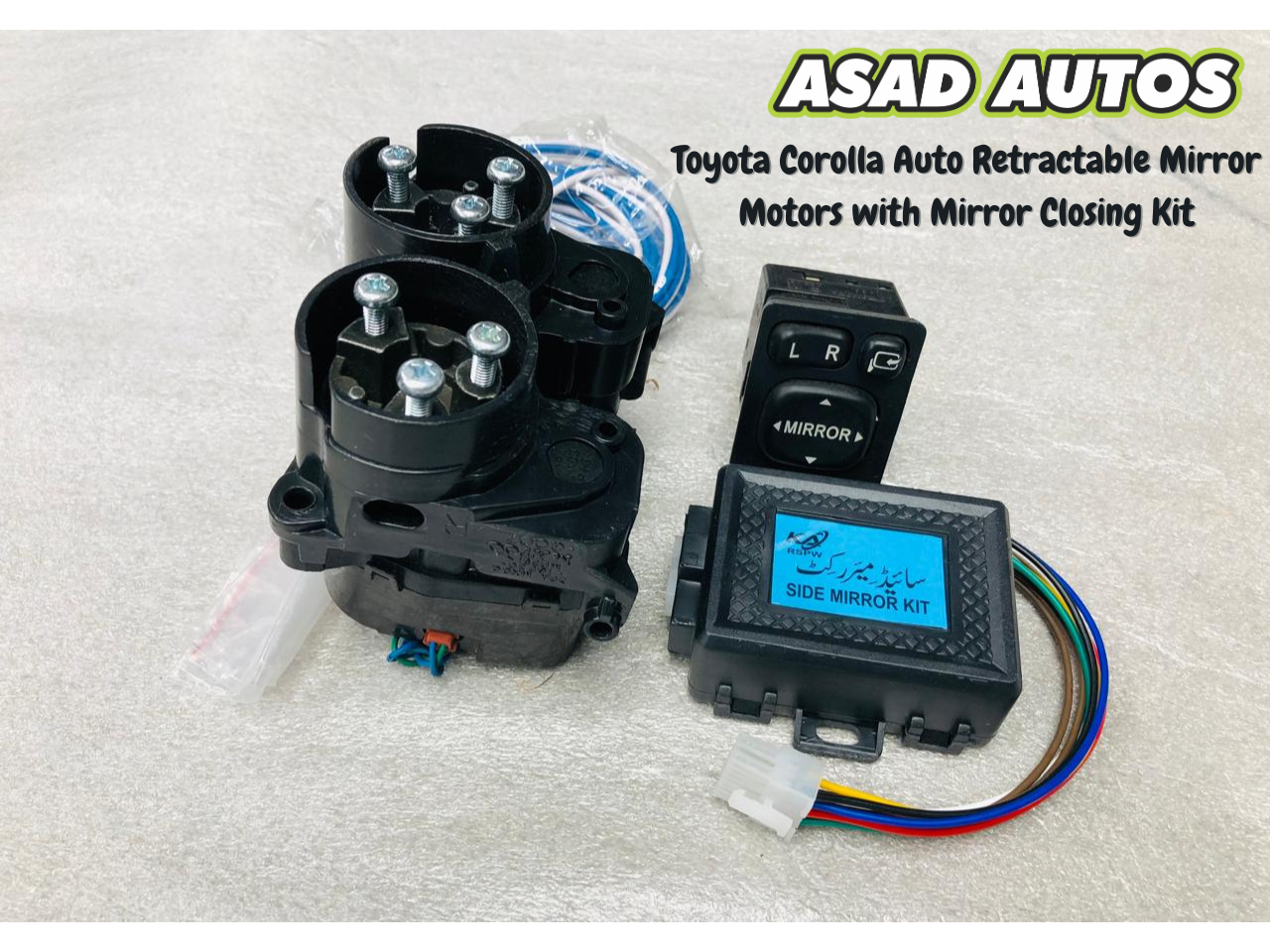 Toyota Corolla Auto Retractable Mirror Motors with Mirror Closing Kit (2015–2025)