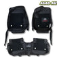 Toyota Cross 11D Floor Mats – Mix Thread Black with Black Grass (2023–2024)