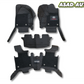 Toyota Fortuner 2017–2024 11D Floor Mats – Mix Thread Black with Black Grass | Full Coverage | Premium Custom Fit