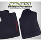 Toyota Fortuner 2014-2021 Latex PVC Car Floor Mats, featuring a custom fit, durable waterproof design, and all-weather protection for enhanced interior cleanliness.
