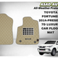 Toyota Fortuner 2014–Present 7D Luxury Car Floor Mats – Premium Full-Coverage Interior Protection