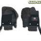 Toyota Fortuner 2017–2024 11D Floor Mats – Mix Thread Black with Black Grass | Full Coverage | Premium Custom Fit