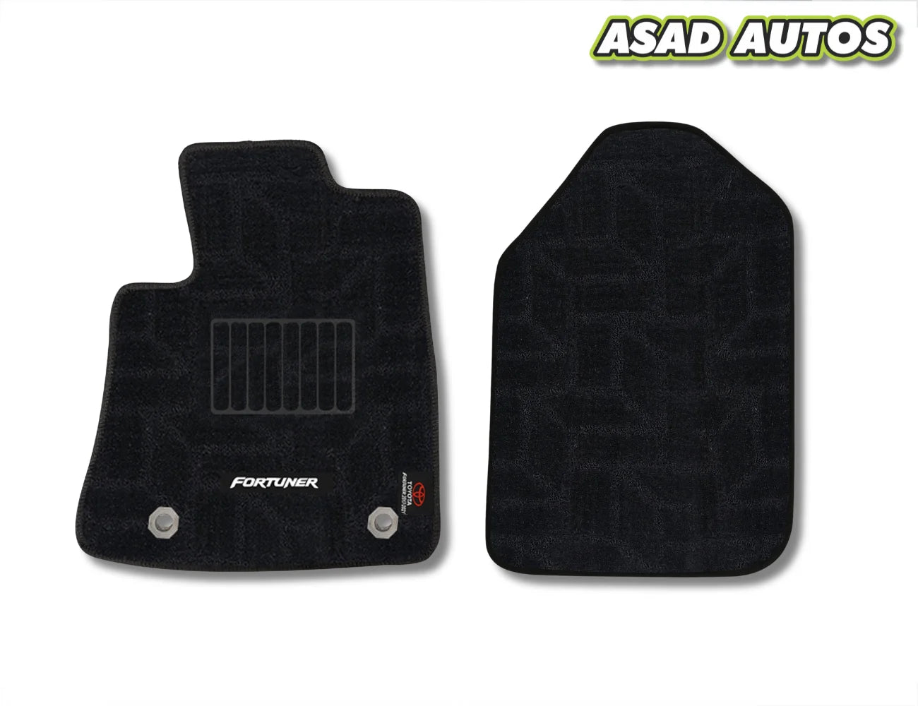 Toyota Fortuner 2017–Present Premium Carpet Car Floor Mats – Custom Fit | Elegant Texture | Anti-Slip Backing