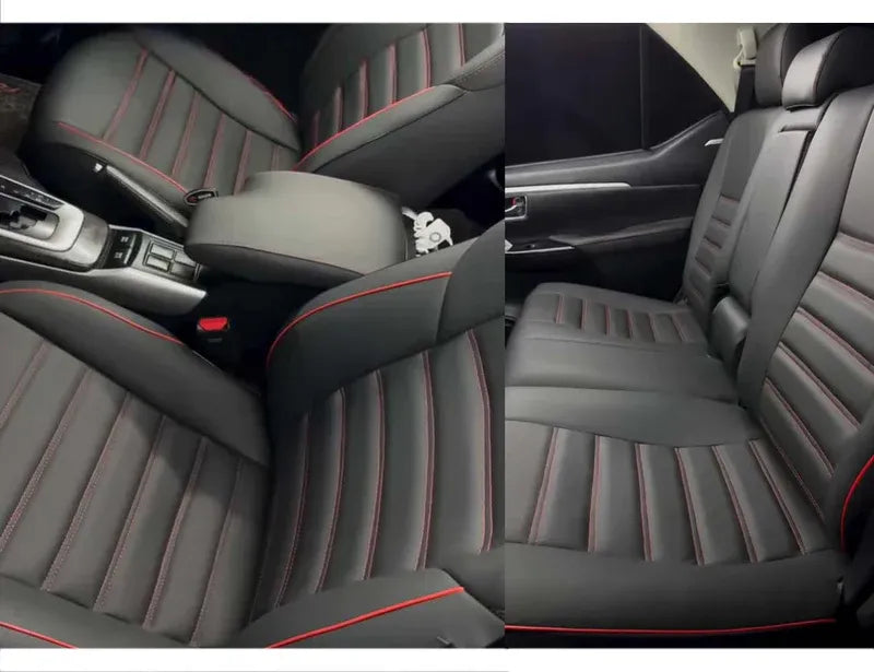 Toyota Fortuner Bespoke Seat Covers made from premium Japanese synthetic fabric for a luxurious and durable interior upgrade.