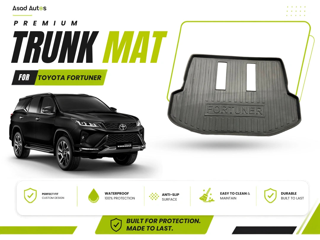 Toyota Fortuner Trunk Mat – Durable and Custom-Fit Cargo Protection