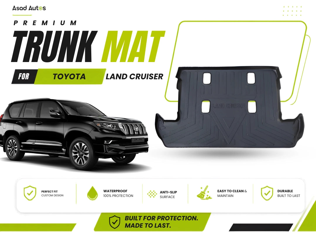Toyota Land Cruiser TPE Plastic Car Trunk Mat