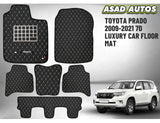 Toyota Prado 2009–2021 7D Luxury Car Floor Mats – Custom Fit, Waterproof, Premium Interior Protection
