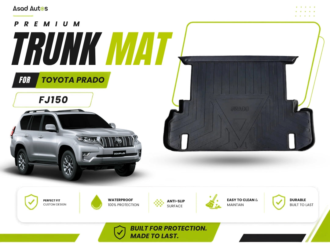 Toyota Prado FJ150 TPE Plastic Car Trunk Mat