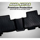 Toyota Prado TPE mats for a 5-seater providing all-weather protection and a custom fit.

